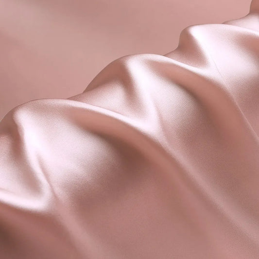 Silky pink fabric